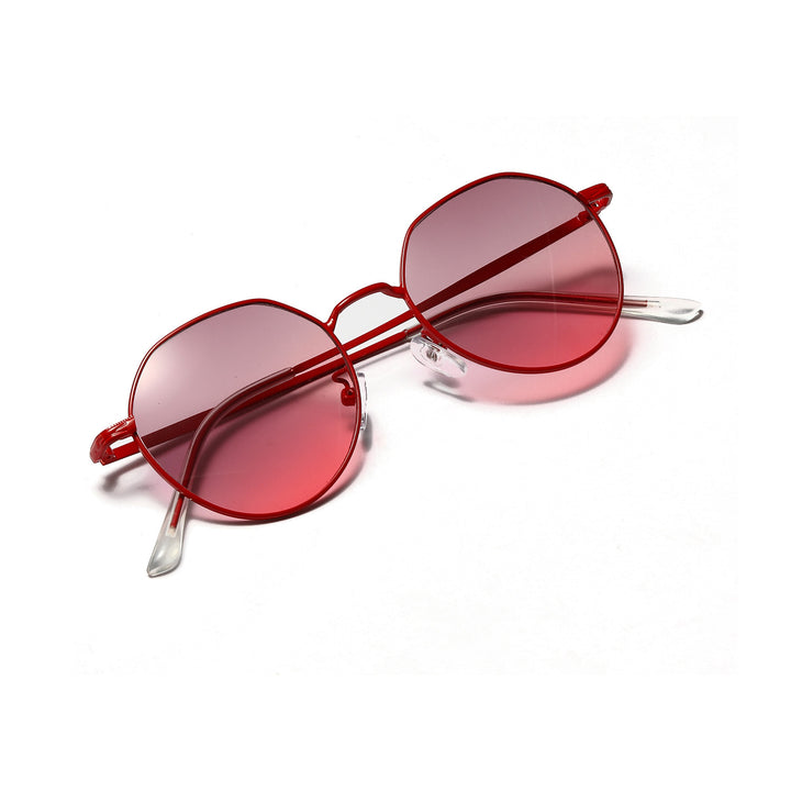 Women's round glasses with delicate metal frame Bowlift