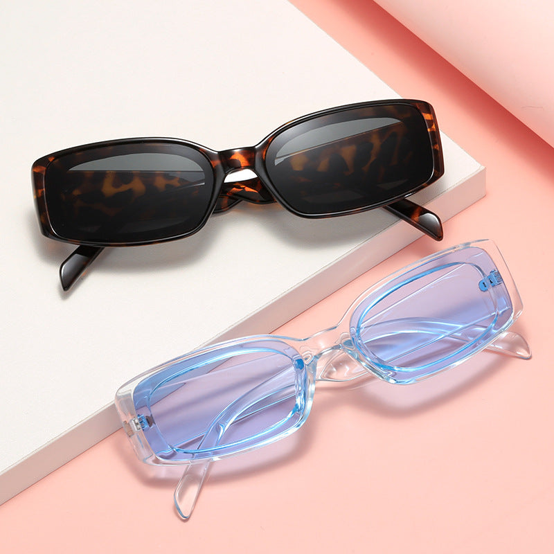 Women's stylish sunglasses with square lenses and transparent frame Bowlift