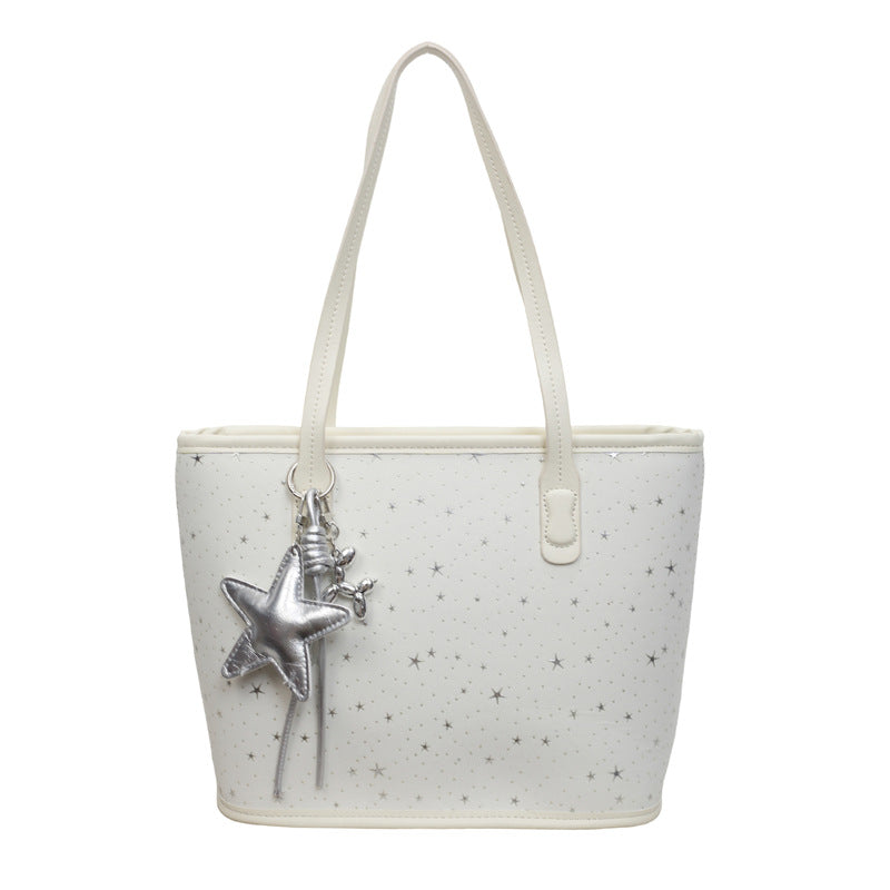 Trendy Star-Print Tote Bag Bowlift