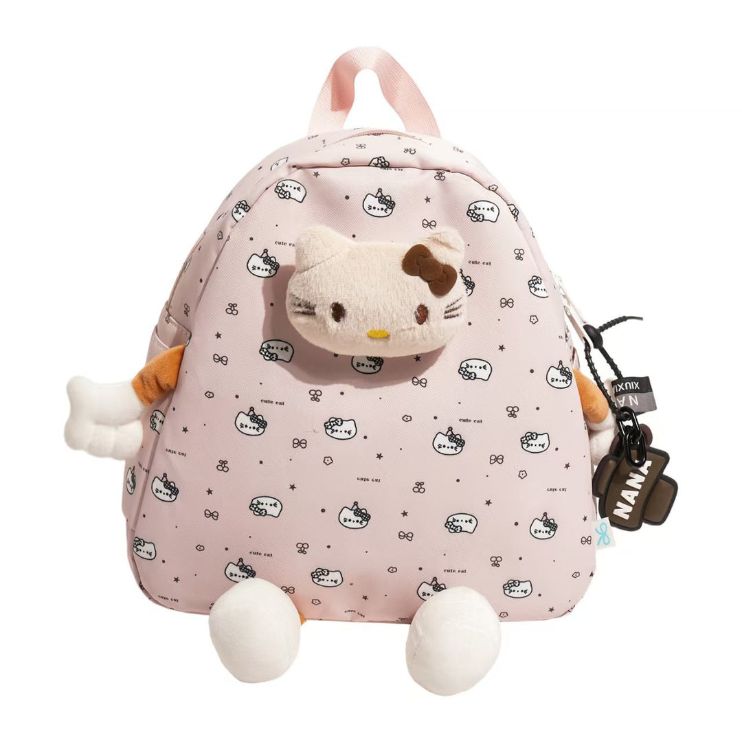 Children's Playful Plush Character Backpack Bowlift