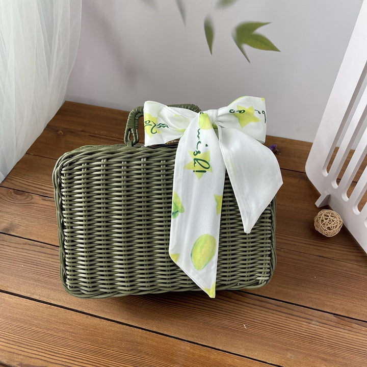 Decorative Woven Handbag Bowlift