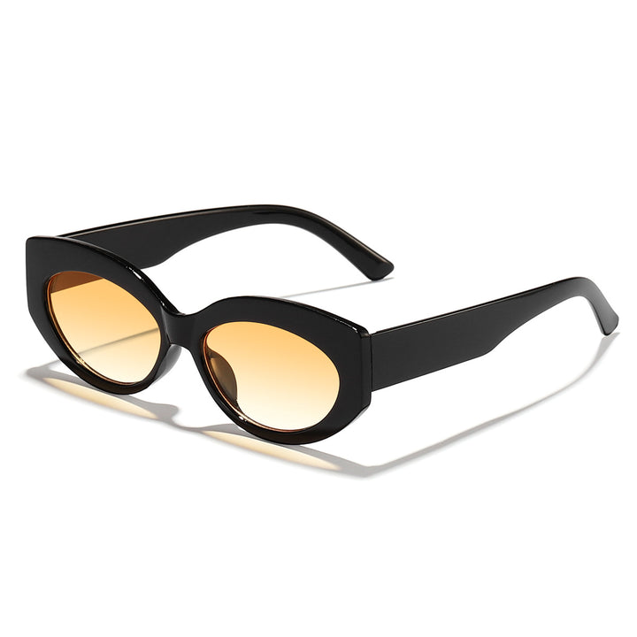 Ladies Cat-Eye Sunglasses with Playful Transparency Design Bowlift