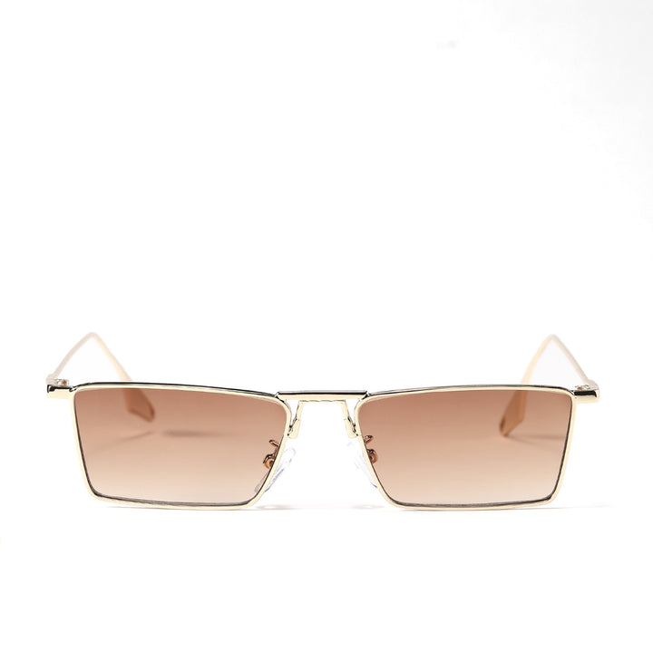 Ladies elegant geometric sunglasses with stylish metal frame Bowlift