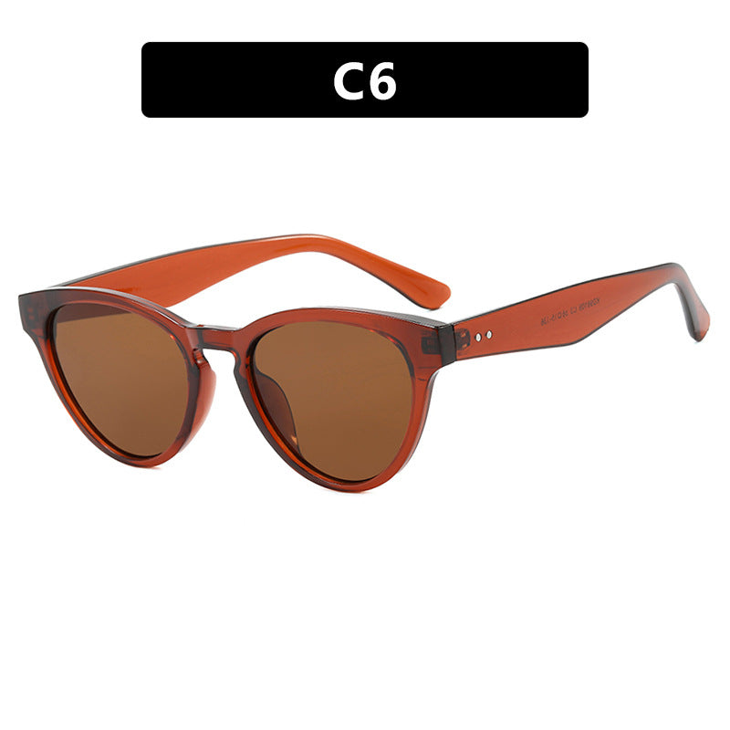 Women's Cat-Eye Sunglasses with UV Protection and Fashionable Frame Bowlift