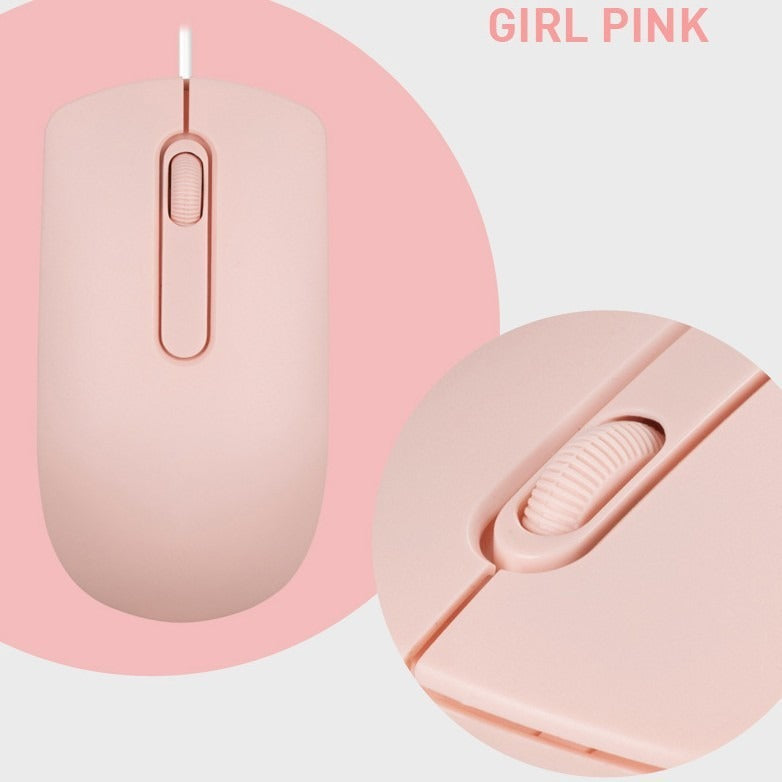 Ergonomic Wired Mouse with Precision Sensor Bowlift