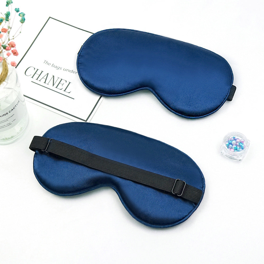 Unisex nan luxurious satin sleep mask with anatomical contour and adjustable elastic band Bowlift