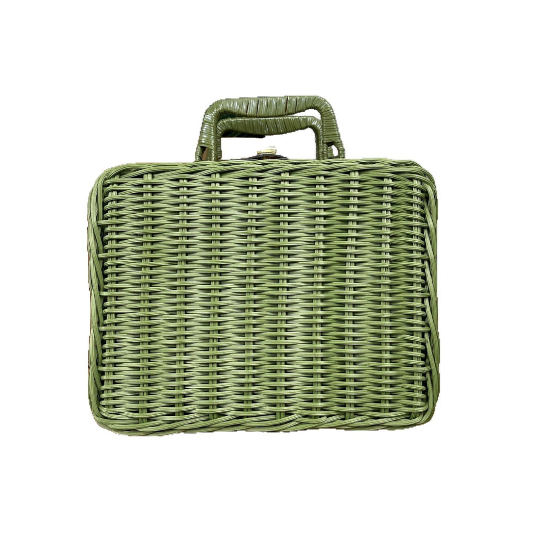 Ladies Rattan Handbag Bowlift