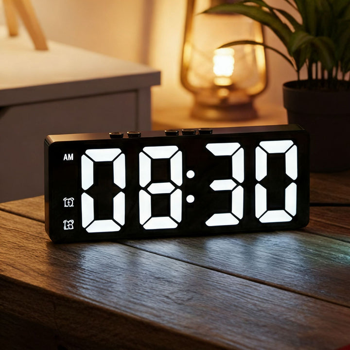 Digital LED Alarm Clock Bowlift