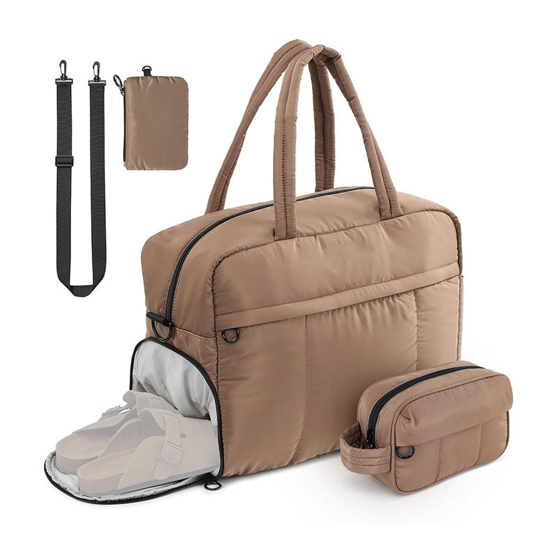 Multifunctional Travel Bag with Separate Shoe Compartment Bowlift