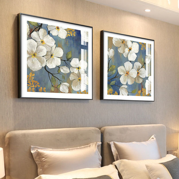 Flower inspired framed artwork set