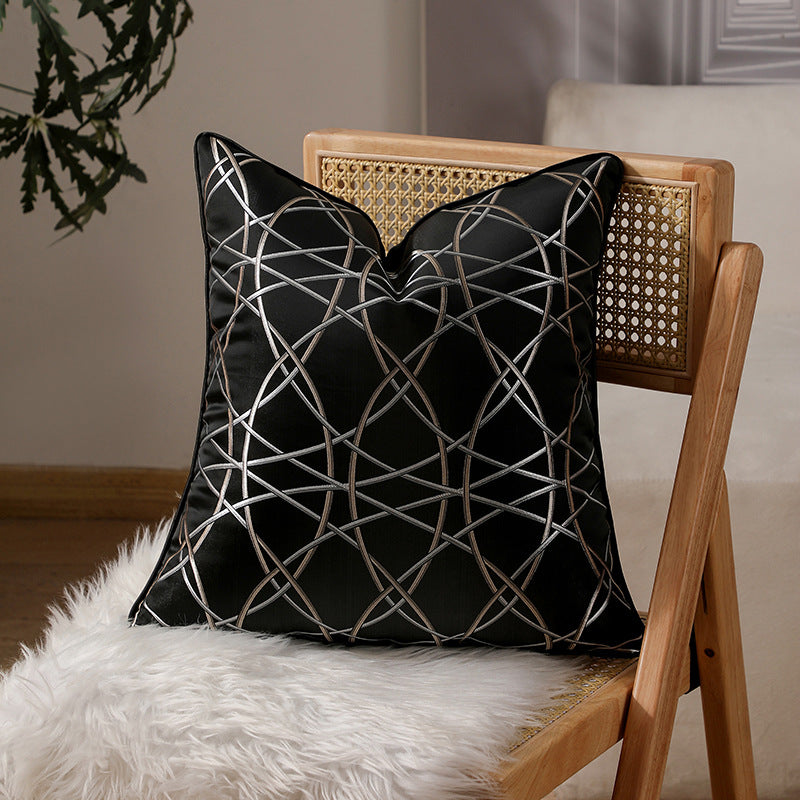 Textured Abstract Pattern Throw Pillow