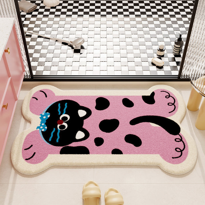 Cartoon Plush Bath Mat