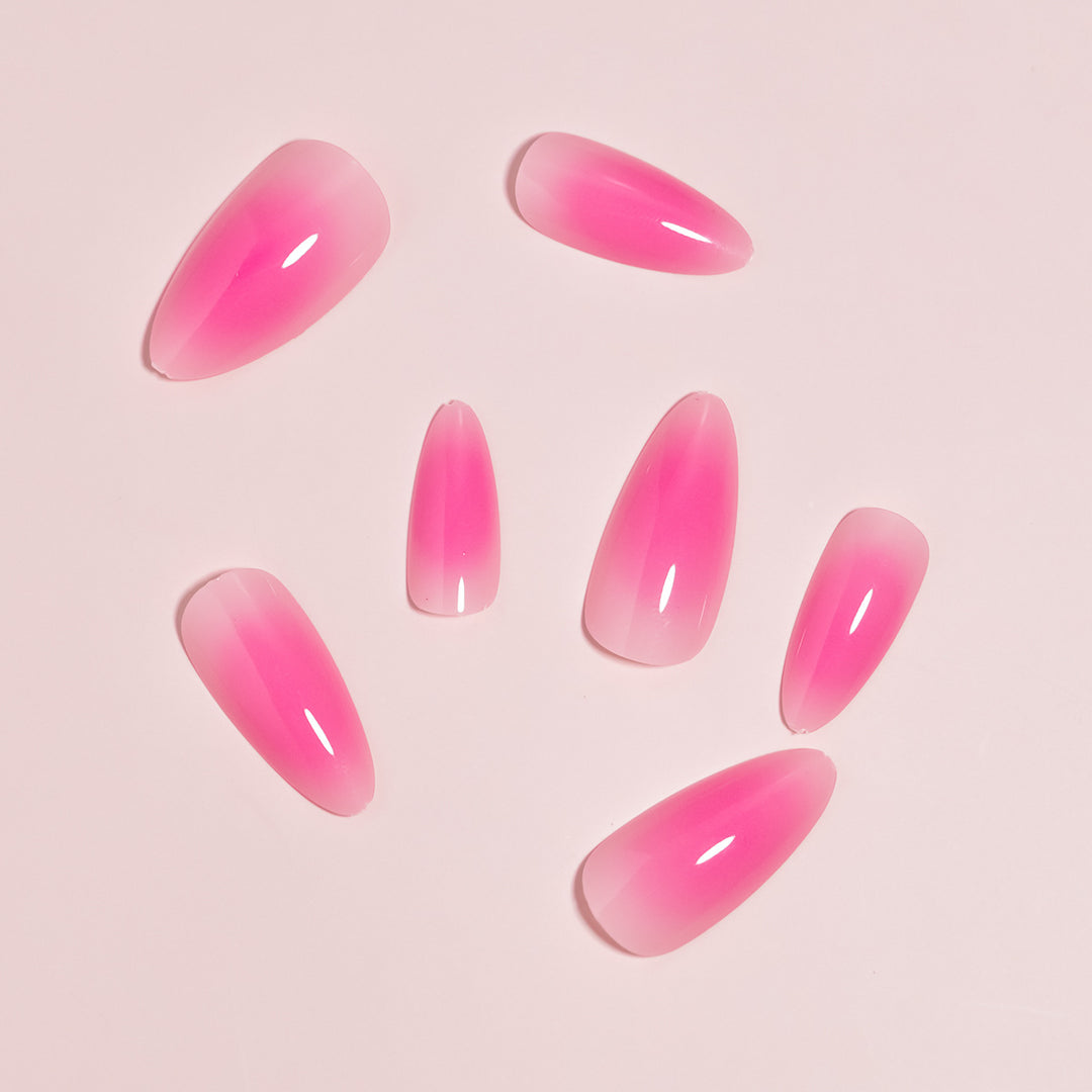 Elegant Ombre Style Press-On Nail Art Bowlift