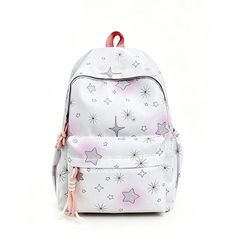 Starry Print Backpack Bowlift