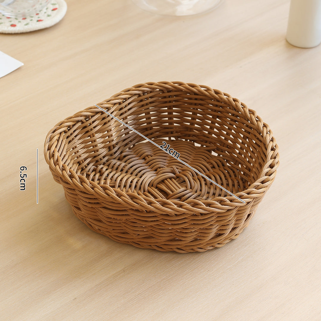 Handcrafted Round Wicker Serving Bowl Bowlift