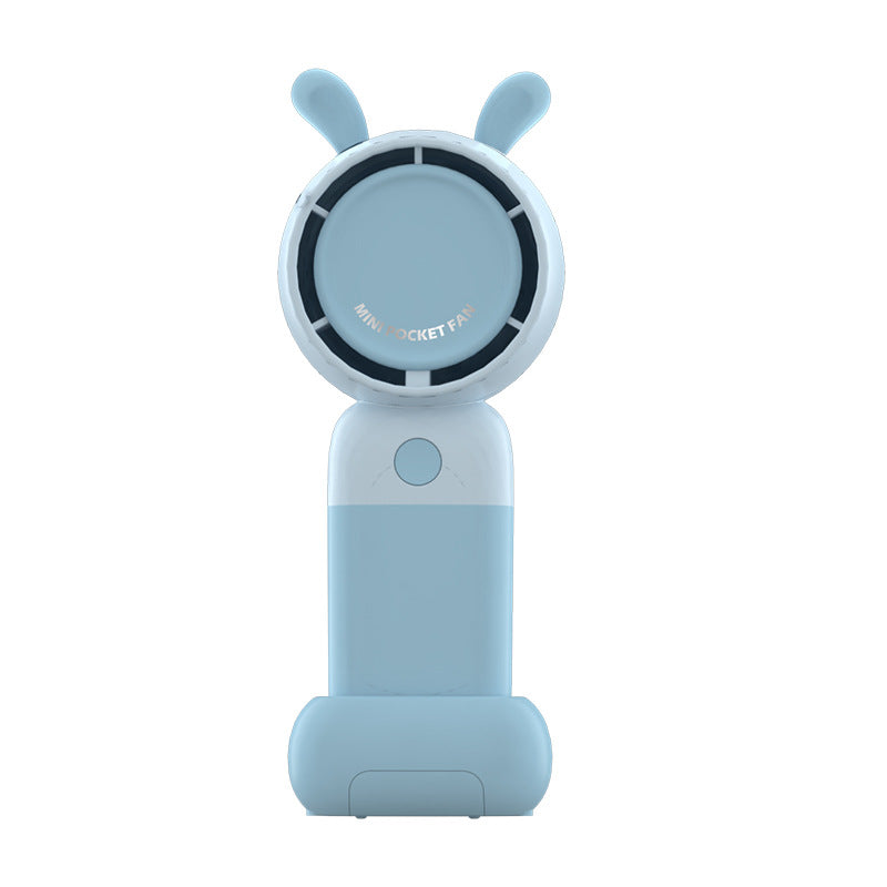 Women's Portable Handheld Fan with Cute Bear Design Bowlift
