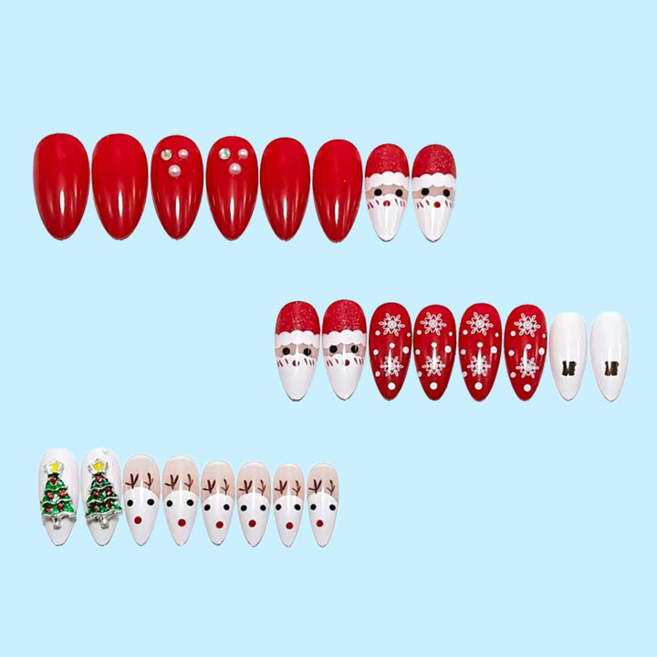 Festive art nails with Christmas motifs Bowlift 1787298489