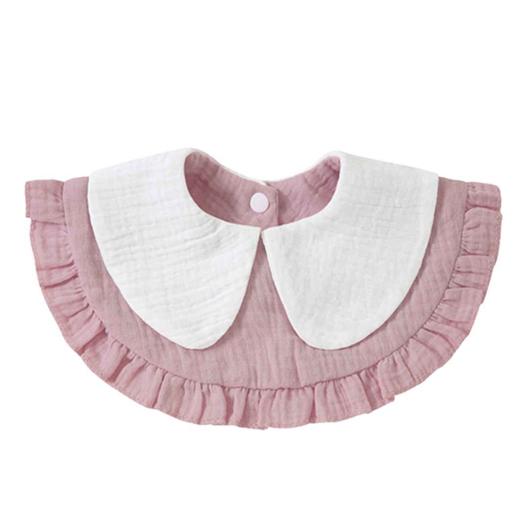 Ruffled Muslin Baby Bib Bowlift