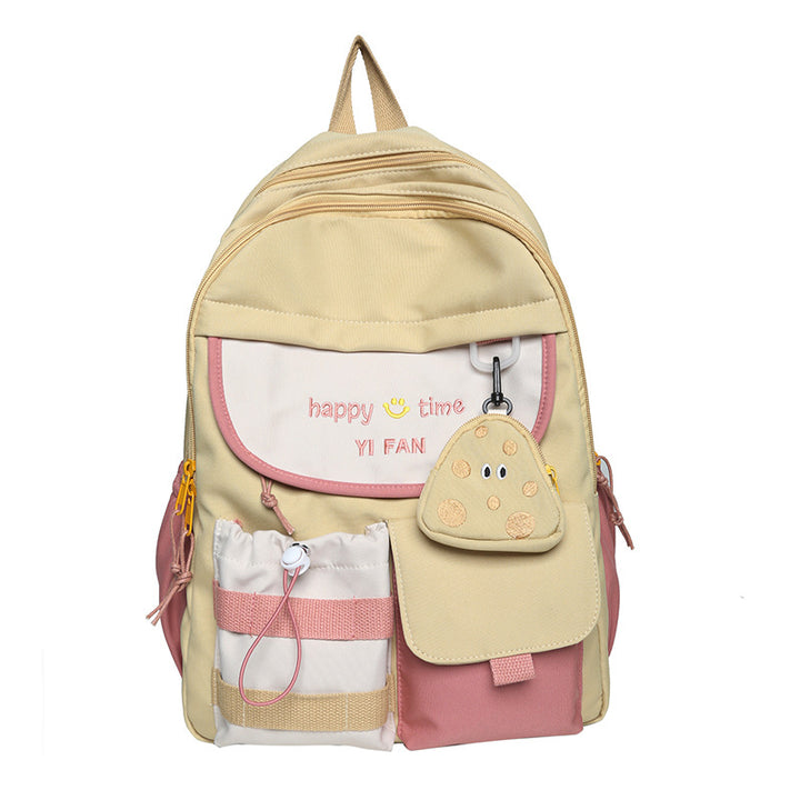 Playful Multi-Pocket School Backpack Bowlift