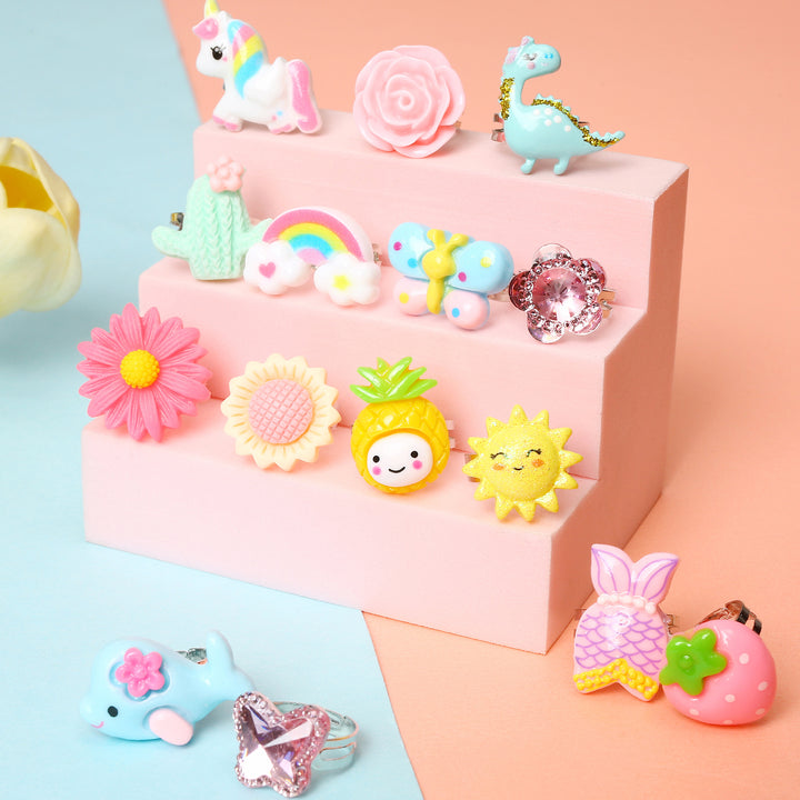 Unisex Creative Decoration Set with Colorful Motif Buttons Bowlift