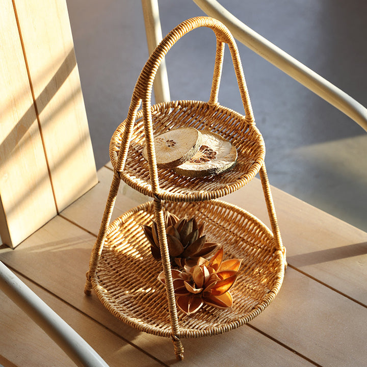 Elegant Woven Storage Basket Bowlift