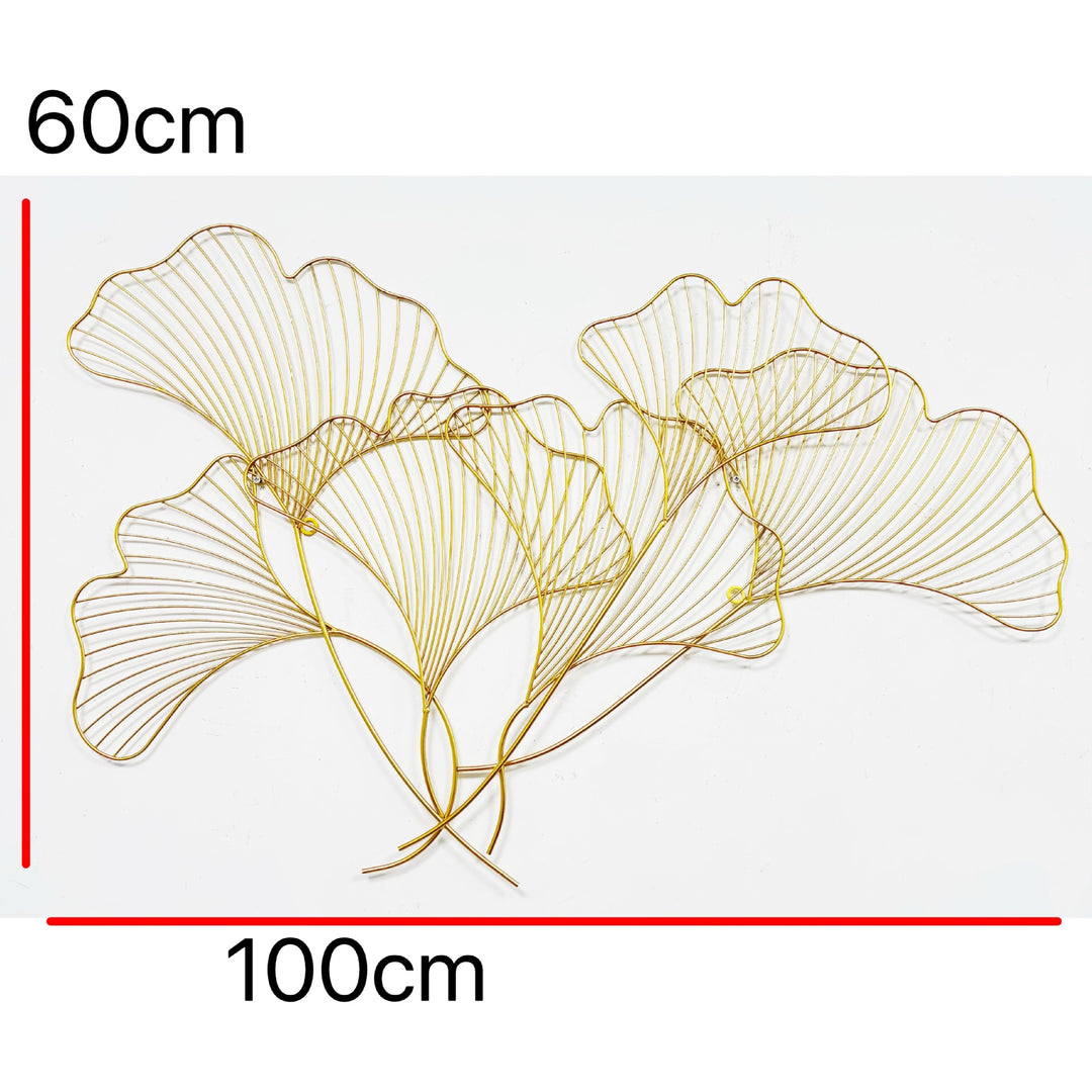 Decorative Metal Ginkgo Leaf Wall Art Bowlift