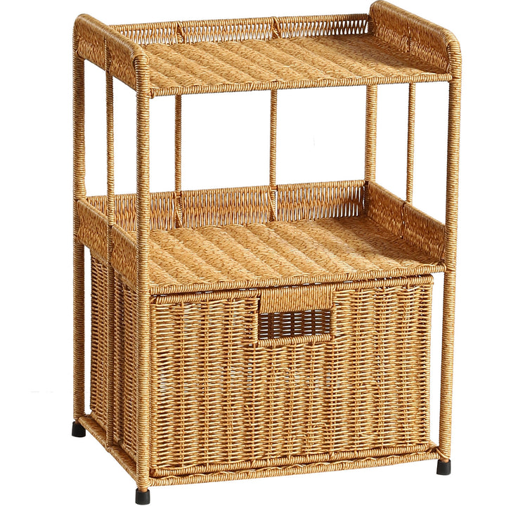 Three-Tier Open Weave Storage Rack Bowlift
