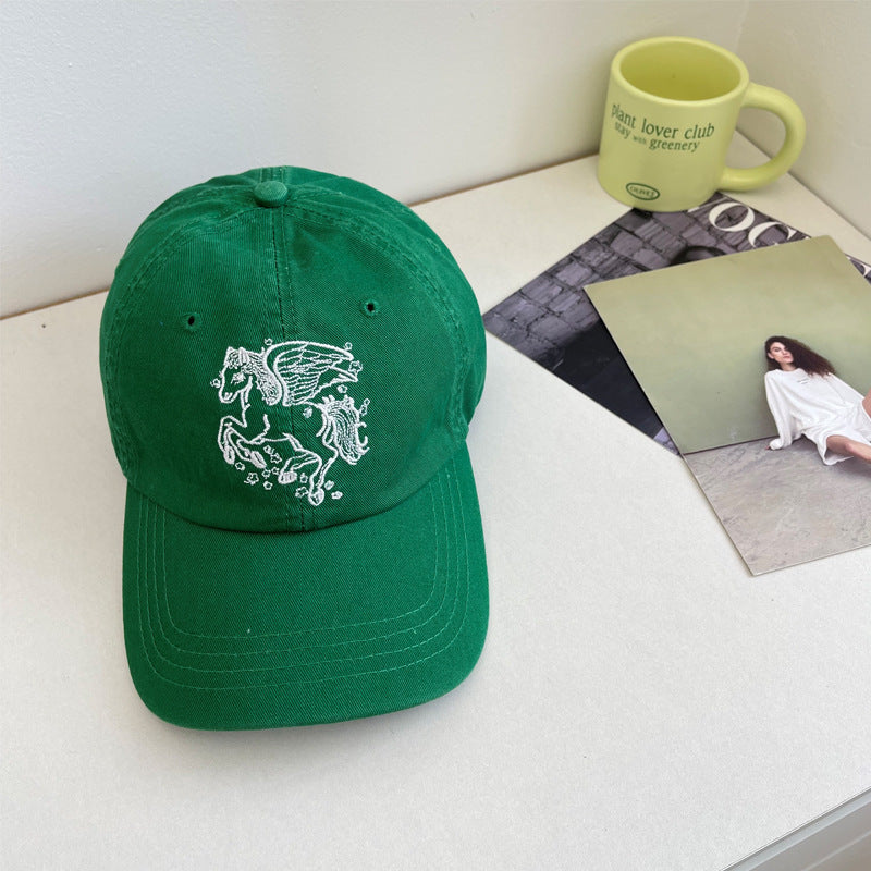 Women's Embroidered Pegasus Baseball Cap Bowlift