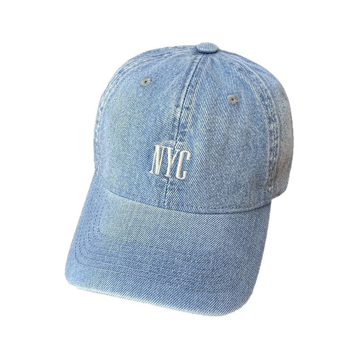 Women's Vintage-Inspired Denim Baseball Cap Bowlift