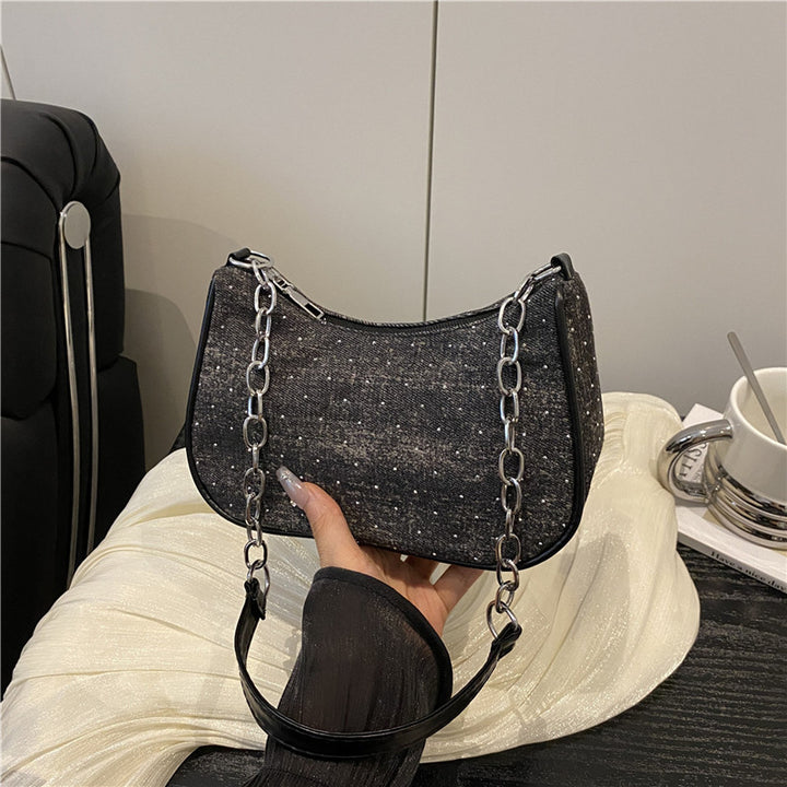 Vintage-Inspired Denim Hobo Bag Bowlift