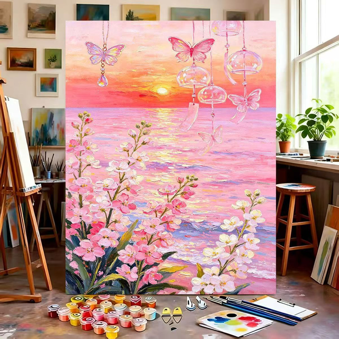 Dreamy Floral Canvas Painting Kit Bowlift
