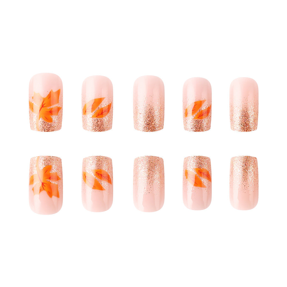 Autumn-Inspired Gel Nail Art Set Bowlift