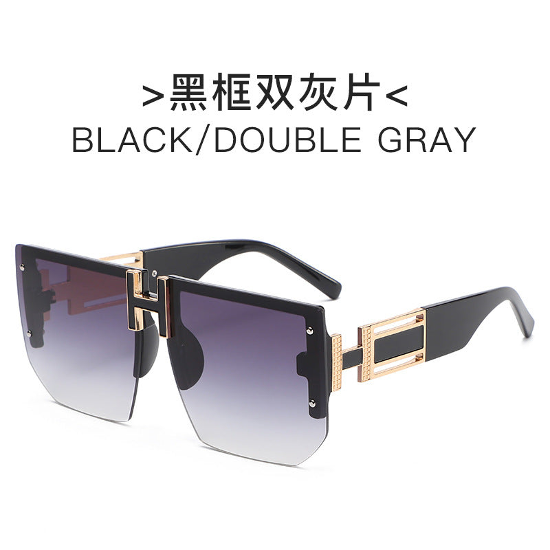 Women futuristic square sunglasses Bowlift