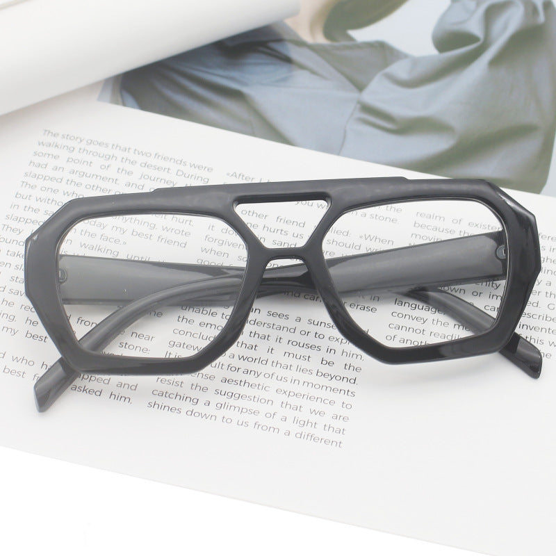 Women's fashionable hexagonal glasses Bowlift