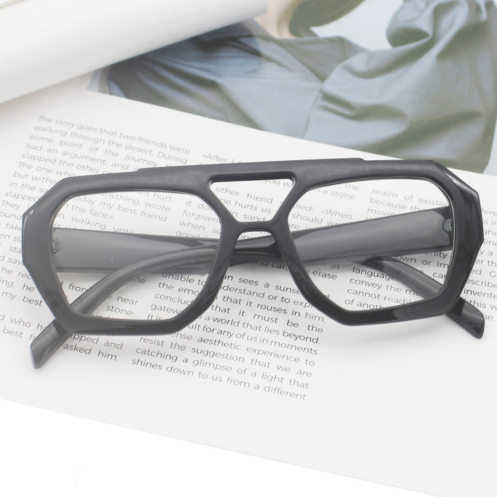 Women's fashionable hexagonal glasses Bowlift