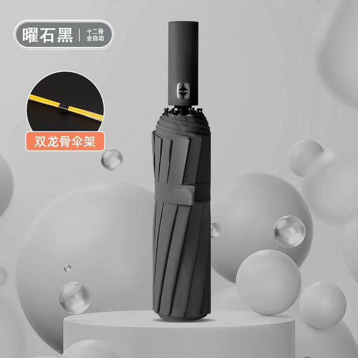 Ladies automatic and wind-resistant folding umbrella Bowlift
