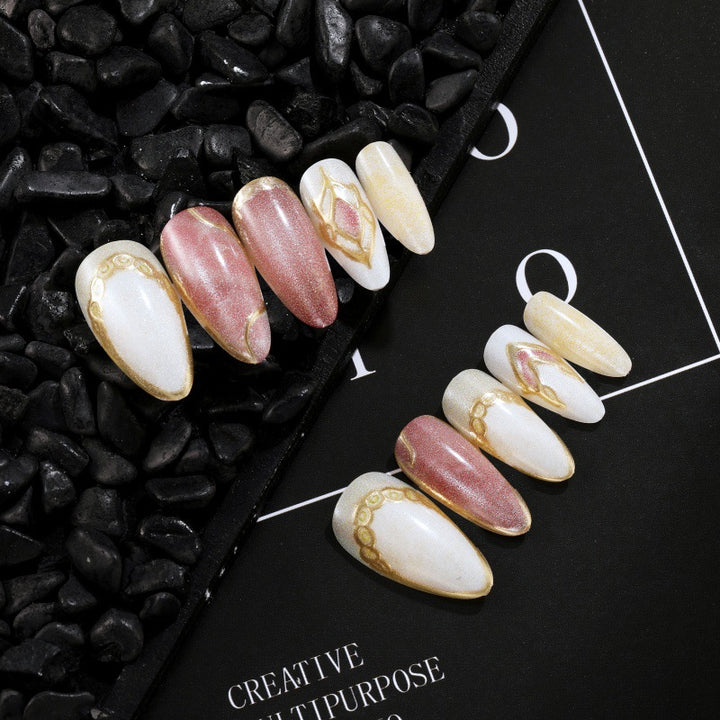 Acrylic nails in modern layered look Bowlift