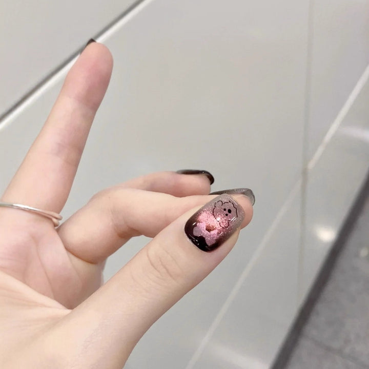 Cute Animal-Themed Press-On Nail Set Bowlift