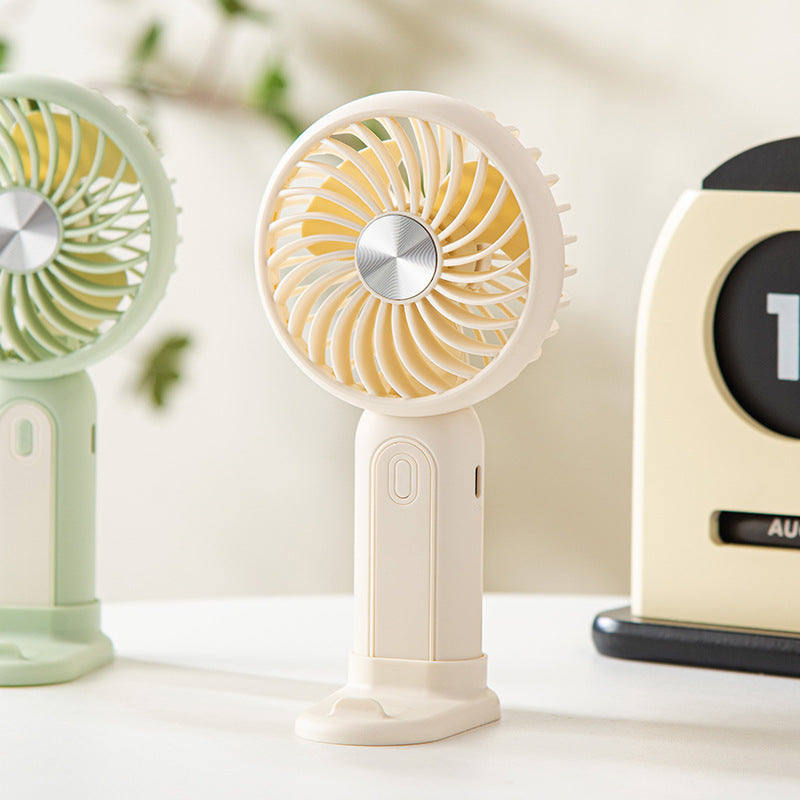 Unisex portable hand cooling fan with Peltier cooling module, stepless speed control and LED digital display Bowlift