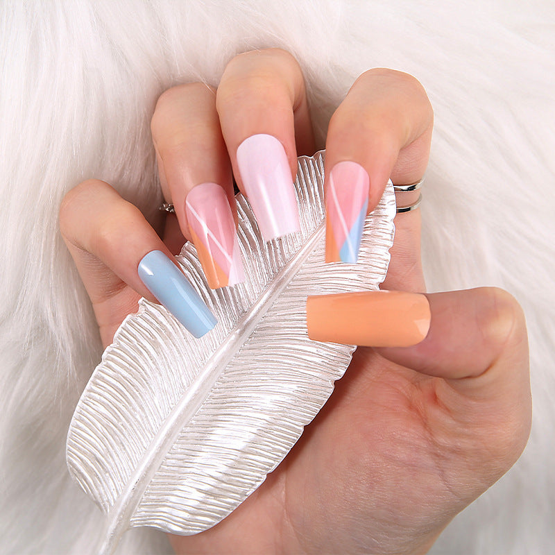 Artificial nail set with unique patterns Bowlift