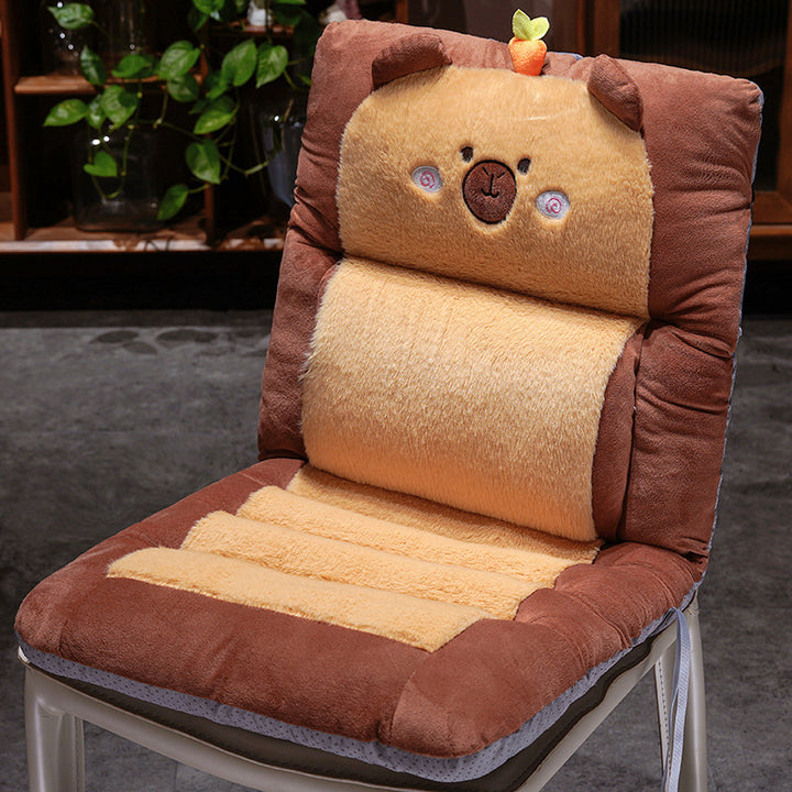 Plush seat cushion with cheerful fruit motif Bowlift