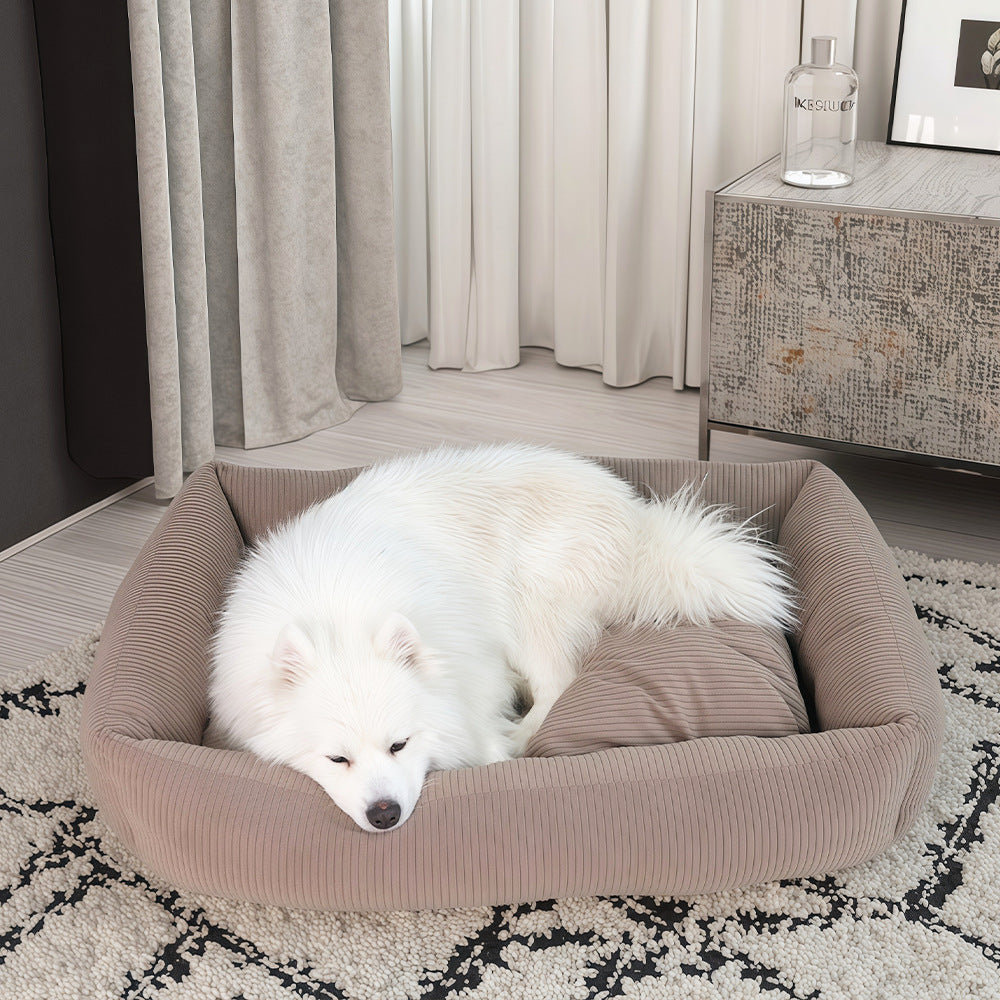 Deluxe Ribbed dog bed