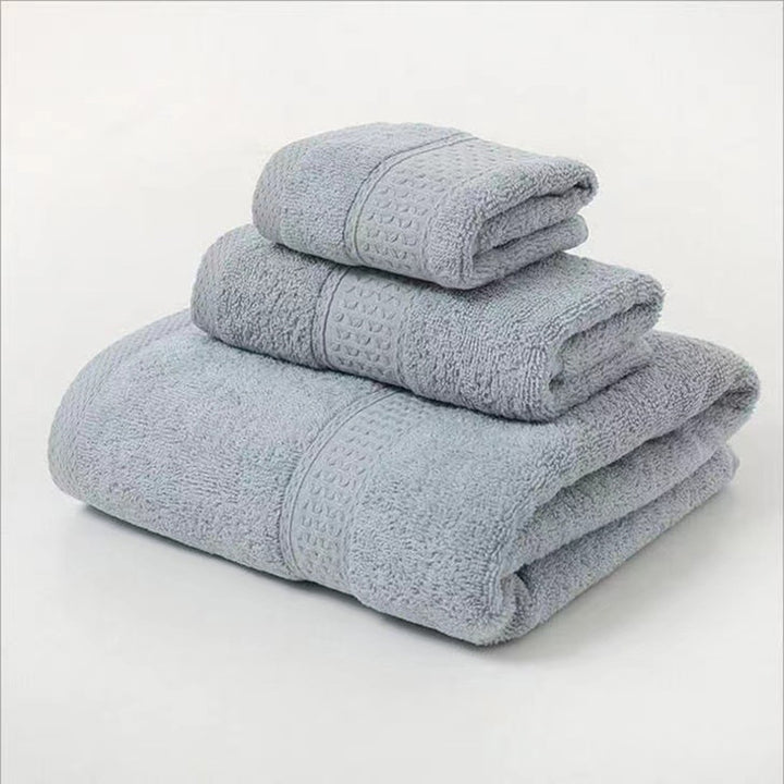 Terry Bath Towel Set with Elegant Structure Bowlift