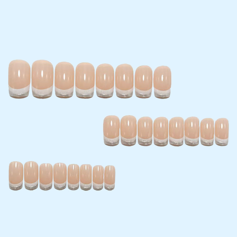 Artificial nails with elegant French tips Bowlift
