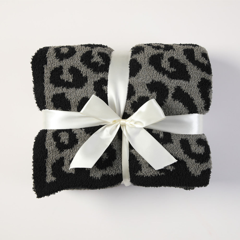Luxury Leopard Print Throw Bowlift