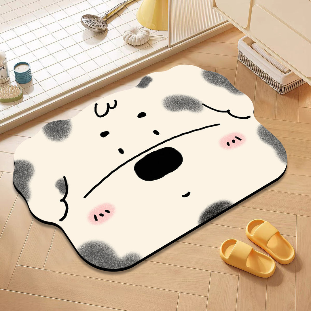 Cute Cat-Themed Bath Mat Bowlift