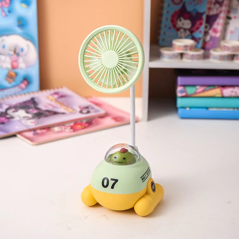 Adorable Cartoon-Themed Desk Fan Bowlift