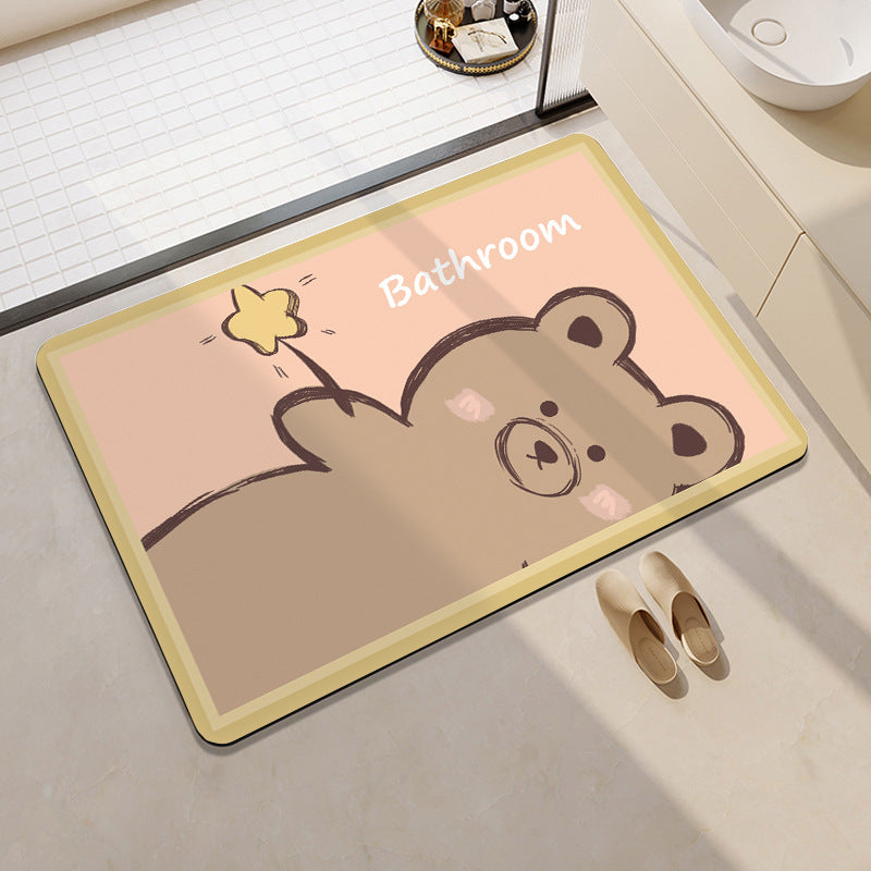 Playful Cow-Themed Bathroom Mat Bowlift