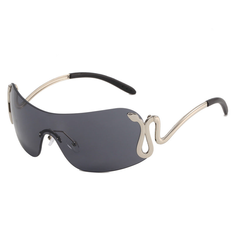 Ladies futuristic sunglasses with elegant swan design Bowlift