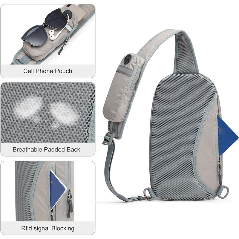 Elegant Sling Backpack with Water-Repellent Material and Ergonomic Design Bowlift
